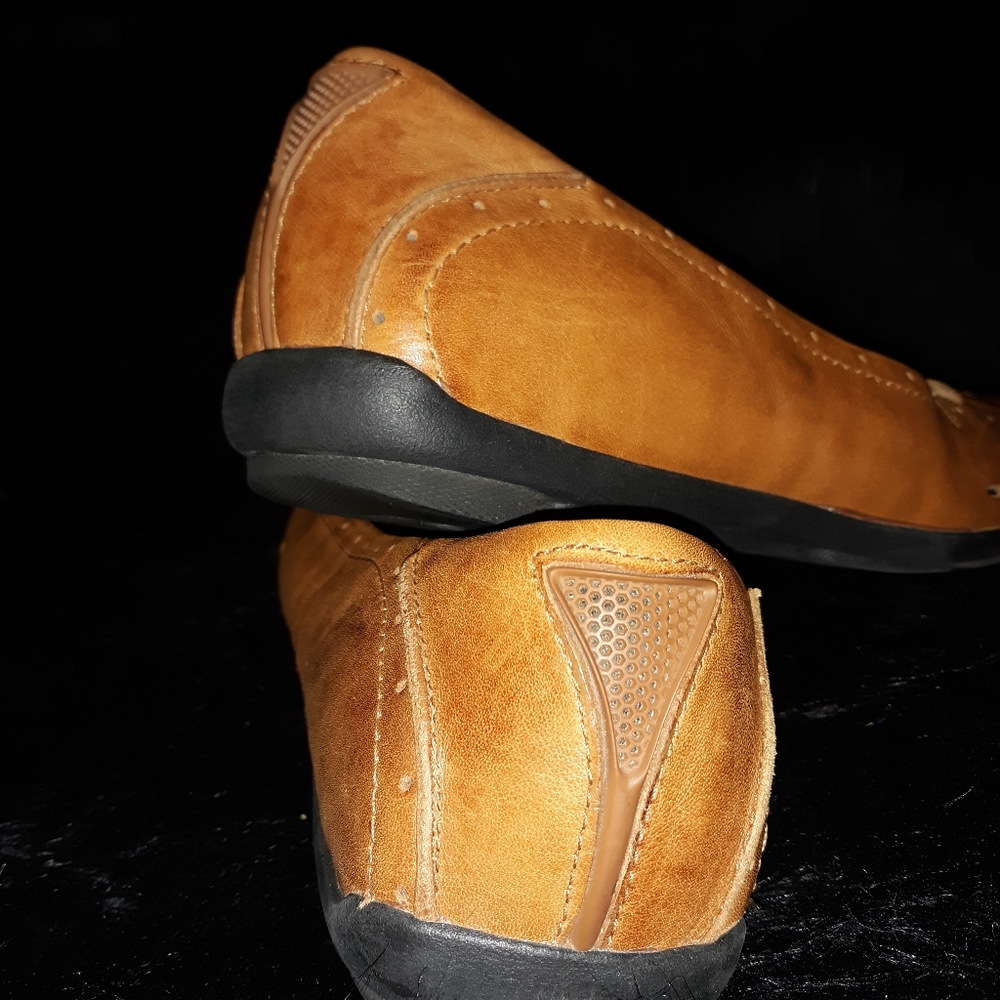 Clarks UnStructured Leather Driving Loafer SZ 10M - Picture 4 of 7